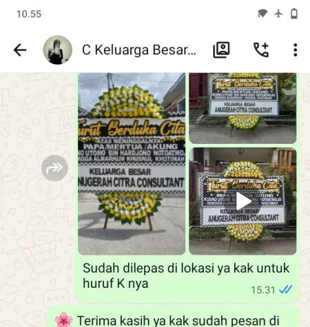 Pengiriman Papan Bunga Duka Warungbambu Karawang Timur