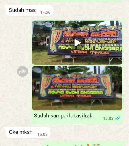 Pengiriman Papan Bunga Warungbambu Karawang Timur