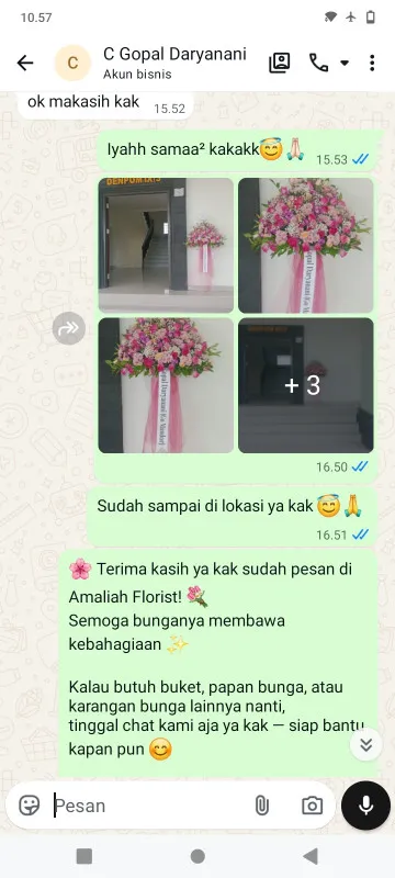 Pengiriman Karangan Bunga Warungbambu Karawang Timur