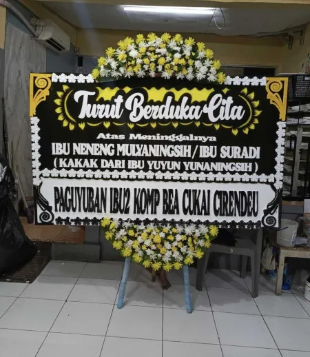 Papan Bunga Duka Warungbambu Karawang Timur