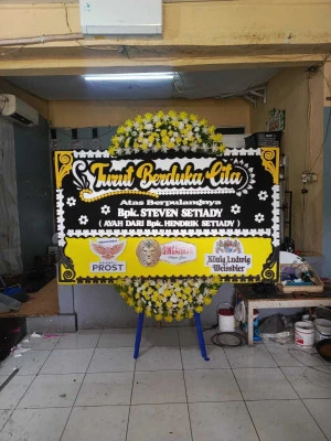 Papan Bunga di Warungbambu Karawang Timur