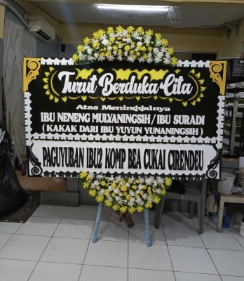 Papan Bunga di Warungbambu Karawang Timur